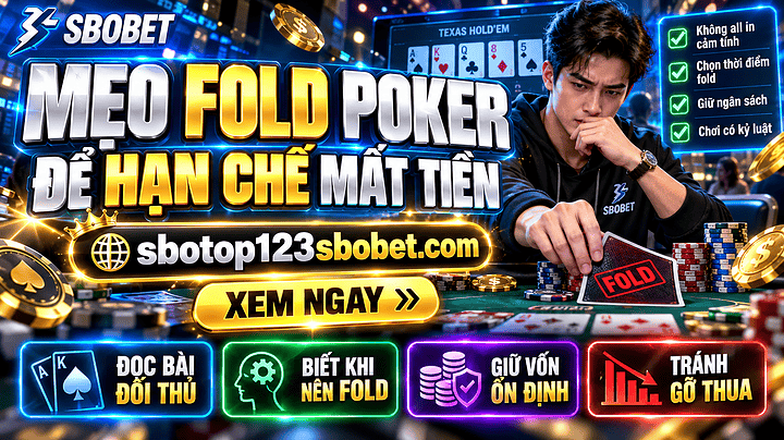 Mẹo Fold Poker để hạn chế mất tiền giúp giảm rủi ro thua cuộc